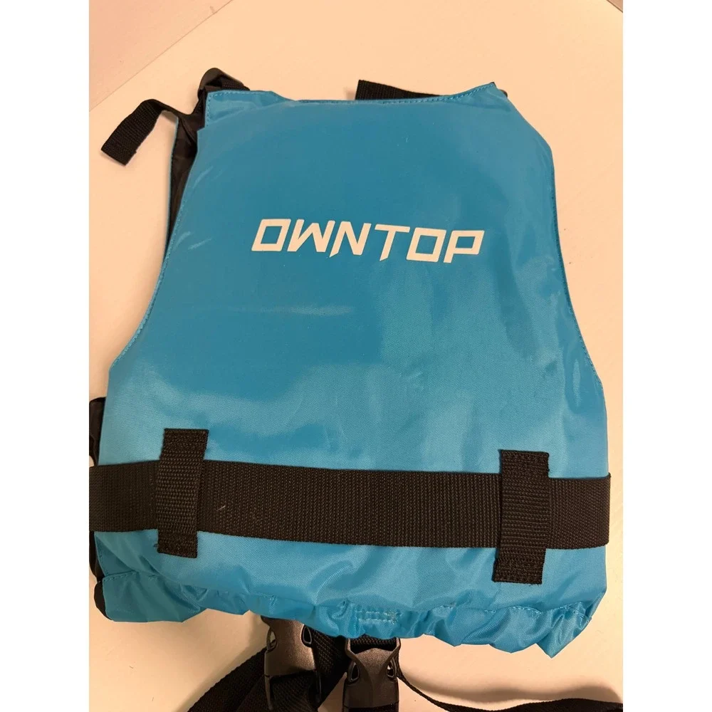 Owntop Kids Swim Vest Life Jacket Blue Black Adjustable Flotation Aid JNR